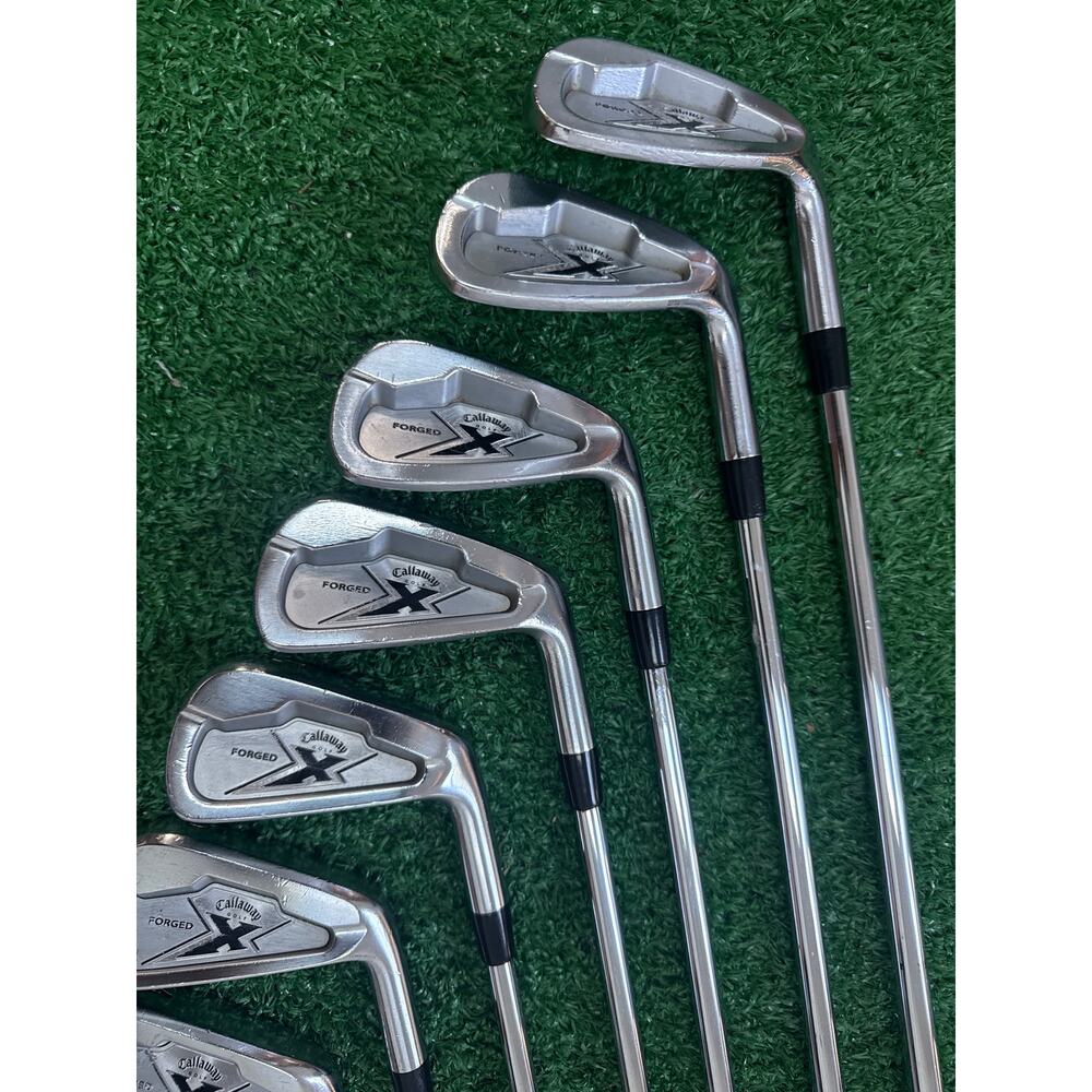 Callaway X Forged Iron Set 8 pcs 3-PW Steel Shaft R Flex RH - Picture 5 of 13